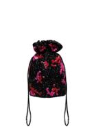 Ganni Sequinned Clutch Bag - Black