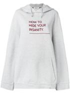 Circus Hotel - Printed Hoodie - Women - Cotton - S, Grey, Cotton