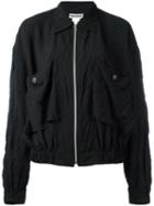 Issey Miyake Vintage 'crushed' Zip Front Jacket, Women's, Size: Medium, Black