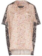 Y/project Oversized Two-tone Paisley Print Silk And Cotton Shirt -