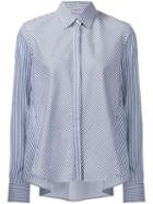 Adam Lippes Trapeze Button Down Shirt, Women's, Size: 6, Blue, Cotton