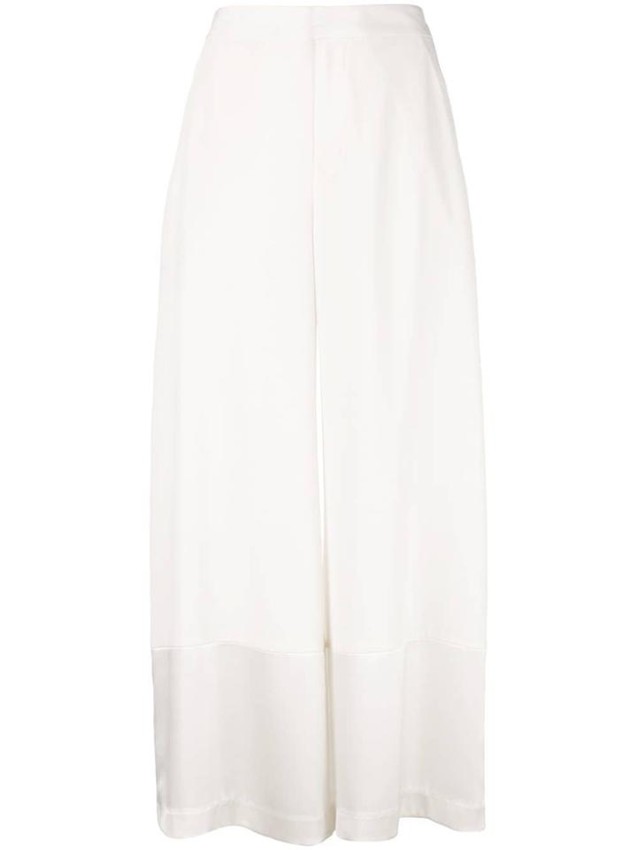 Co Wide-leg Culottes - White