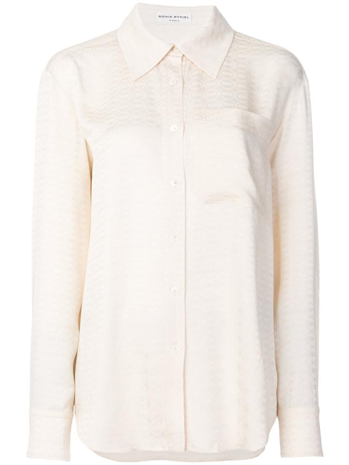 Sonia Rykiel Buttoned Satin Shirt - Nude & Neutrals