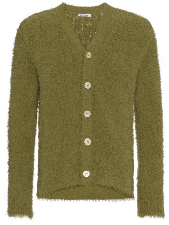 Our Legacy Fluffy Cardigan - Green