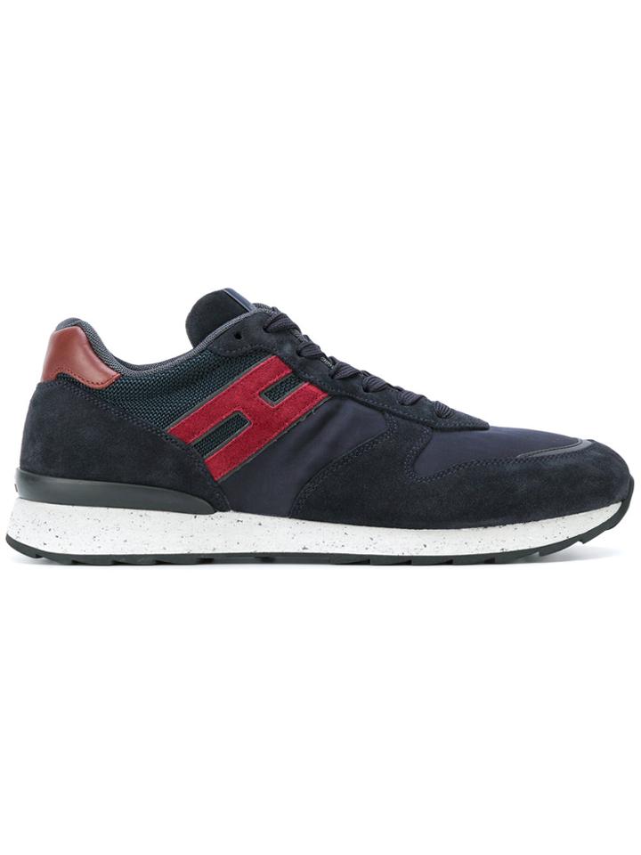 Hogan Contrast Logo Sneakers - Blue