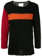 Comme Des Garçons Vintage Block Colour Jumper - Black
