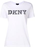 Dkny Lace Logo T-shirt - White