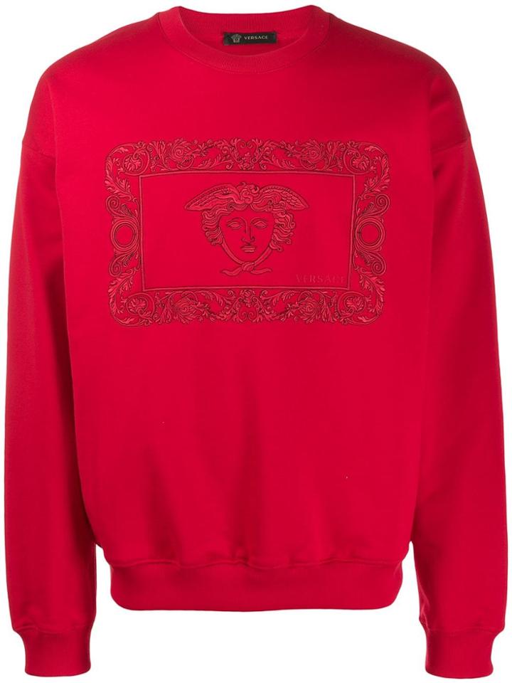 Versace Medusa Embroidered Sweatshirt