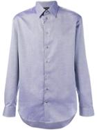Emporio Armani Patterned Basic Shirt - Blue