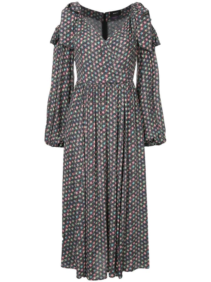 G.v.g.v. Rayon Cold Shoulder Dress - Grey