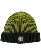 Stone Island Ribbed Front Patch Beanie