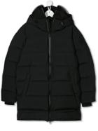Ai Riders On The Storm Teen Feather Down Visor-mask Jacket - Black