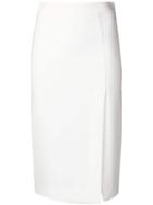 P.a.r.o.s.h. Side Slit Skirt - White