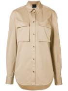 Josh Goot - Utility Shirt - Women - Cotton/spandex/elastane - Xs, Brown, Cotton/spandex/elastane