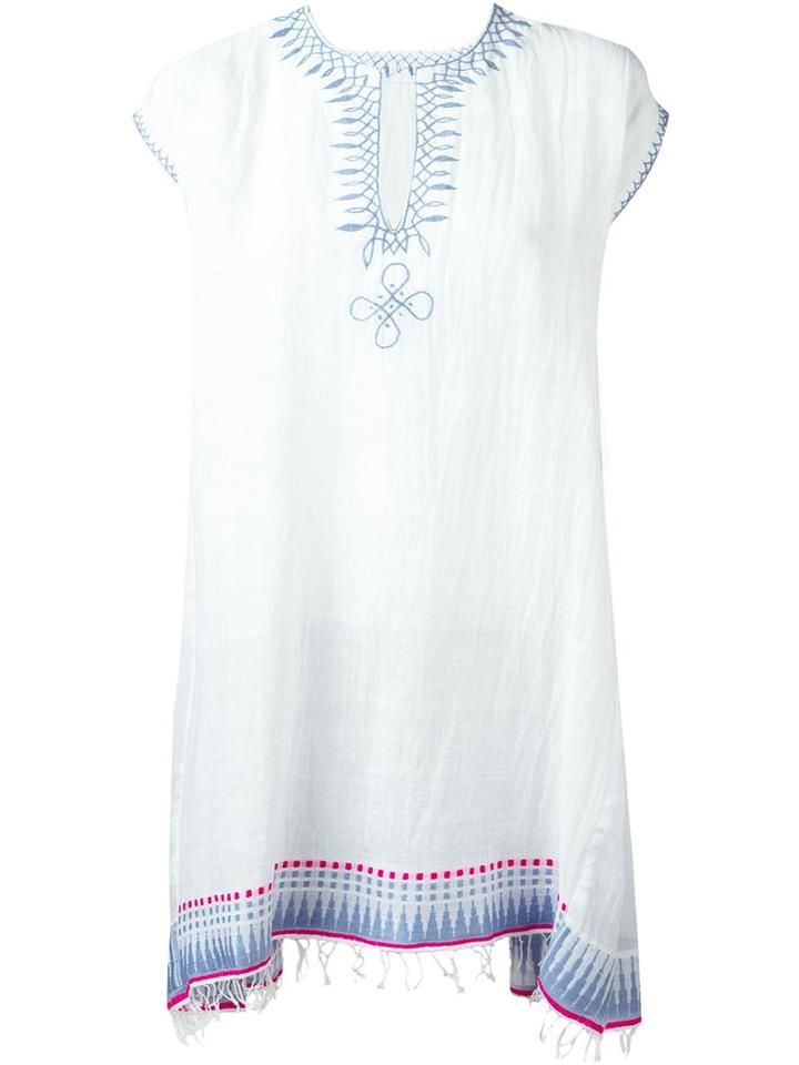 Lemlem 'wubit' Kaftan, Women's, Size: Medium, White, Cotton/acrylic