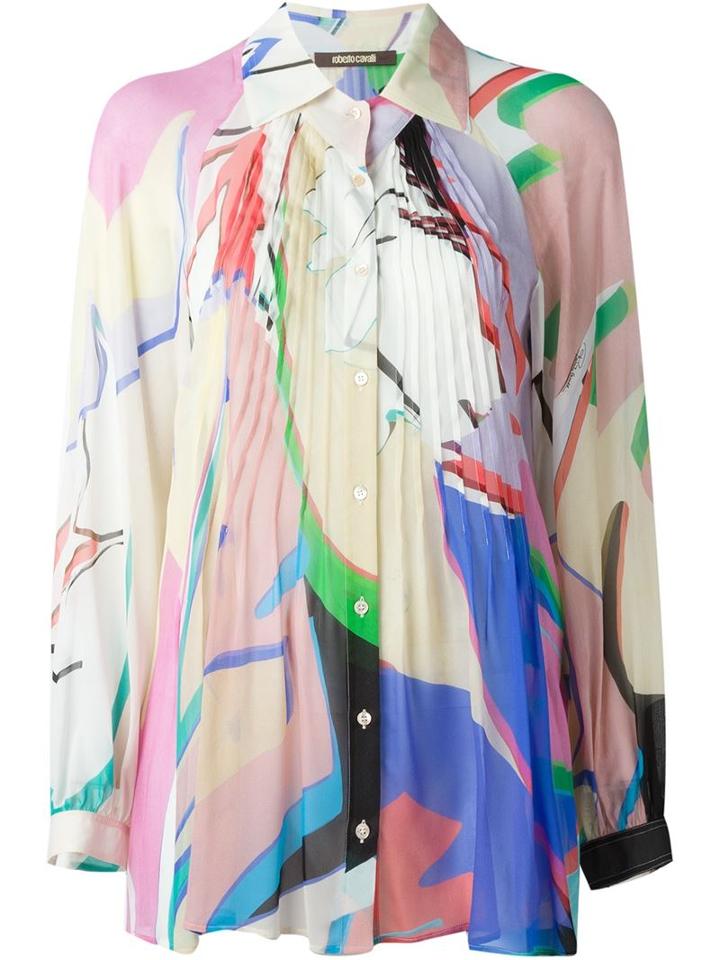 Roberto Cavalli Pleat Blouse