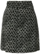 A.p.c. Floral Print Skirt - Black