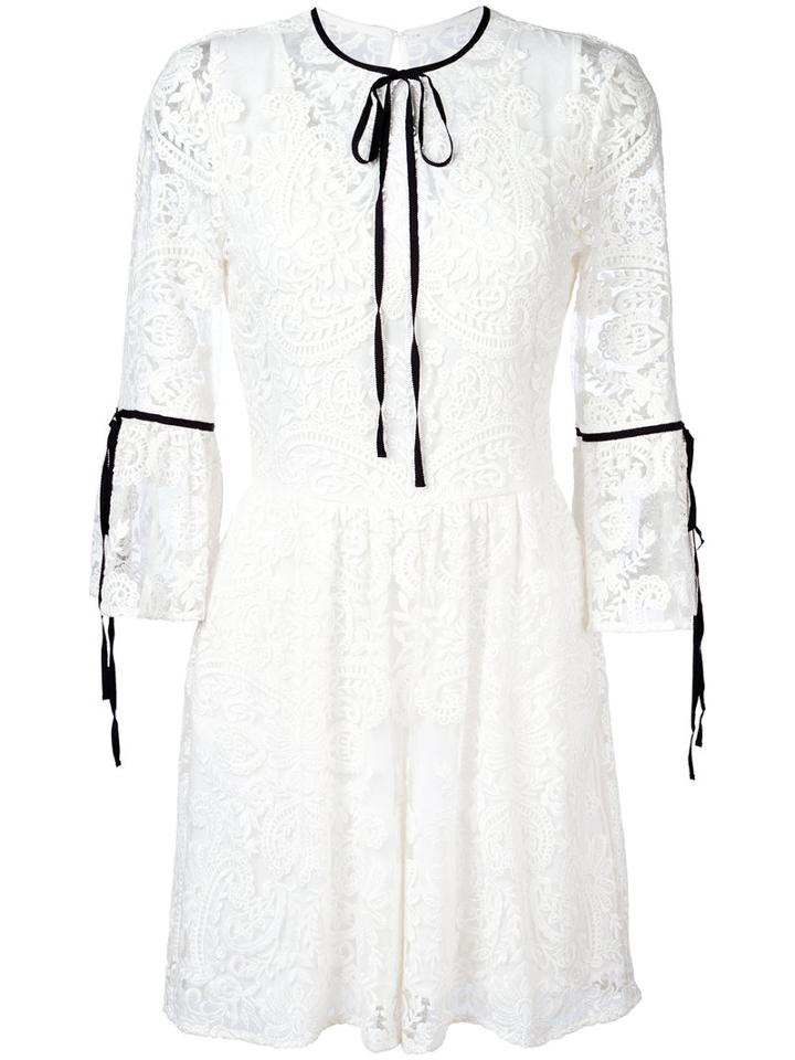 Perseverance London Lace Detail Jumpsuit, Women's, Size: 10, White, Nylon/viscose/polyester