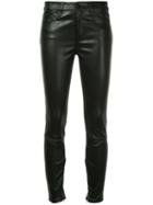 Nobody Denim Cult Skinny Ankle Zip Trousers - Black
