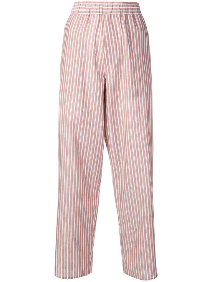 Cristaseya Striped Pyjama Pants - Brown