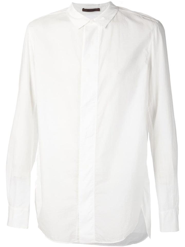 Ziggy Chen Concealed Fastening Shirt - White