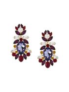 Dolce & Gabbana Crystal Clip-on Earrings, Women's, Metallic
