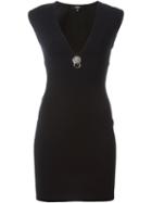 Versus Deep V-neck Fitted Dress
