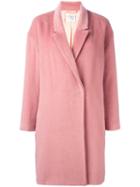 Forte Forte Double Breasted Coat, Women's, Size: 1, Pink/purple, Polyamide/acetate/viscose/virgin Wool