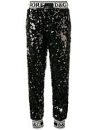 Dolce & Gabbana Sequined Jogging Pants - Black