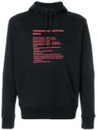 Yulia Yefimtchuk Printed Drawstring Hoodie - Black