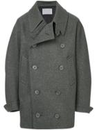 Kolor Oversized Double Breasted Coat - Grey