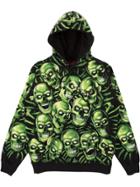Stadium Goods Supreme Skull Print Hoodie - Green
