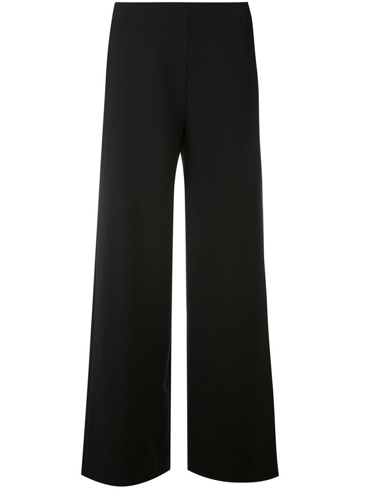 Blumarine - Wide Leg Trousers - Women - Polyester/spandex/elastane - 42, Black, Polyester/spandex/elastane