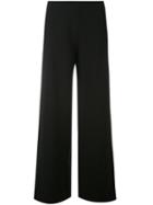 Blumarine - Wide Leg Trousers - Women - Polyester/spandex/elastane - 42, Black, Polyester/spandex/elastane