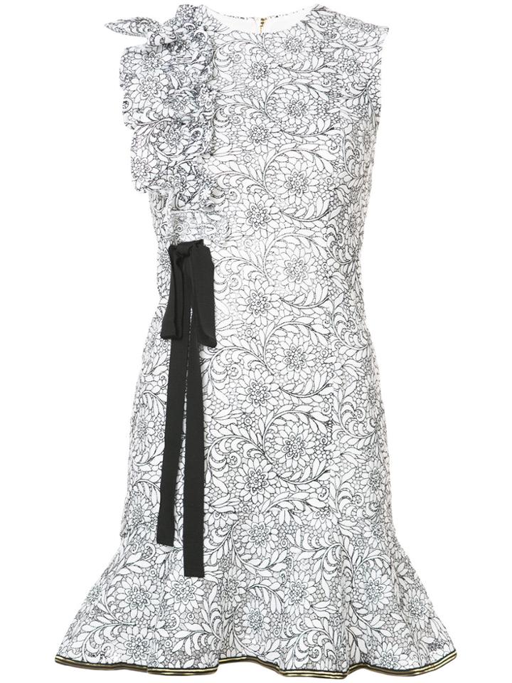 Rebecca Vallance Floral Print Dress - White