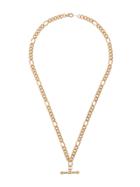 Susan Caplan Vintage 1990's T-bar Pendant Necklace - Gold