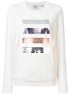 Rossignol Logo Stripe Print Sweatshirt - White