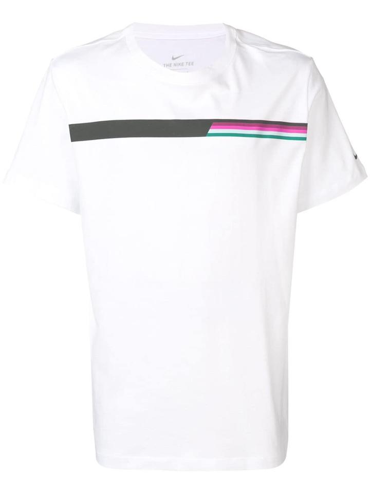 Nike Oversized Chest Stripe T-shirt - White