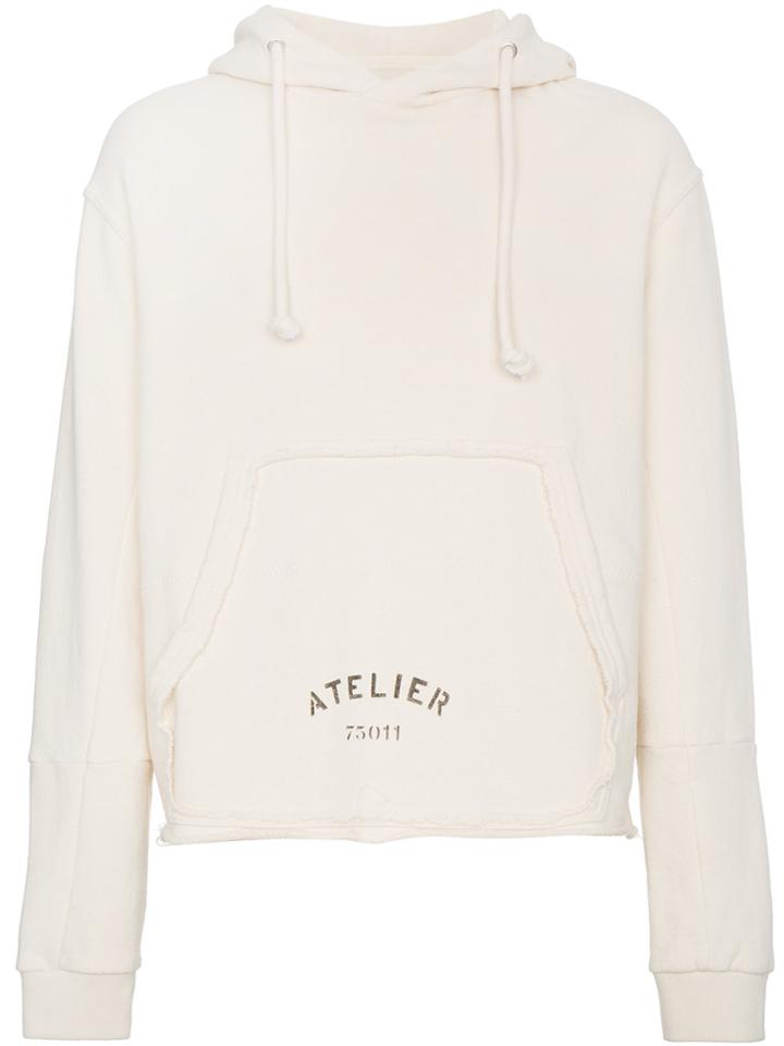 Maison Margiela Atelier Hooded Sweatshirt - Nude & Neutrals