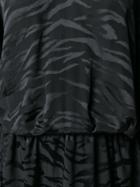 Zadig & Voltaire Tiger Print Flared Mini Dress - Black