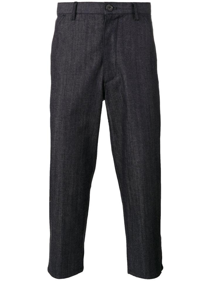 Comme Des Garçons Shirt - Cropped Jeans - Men - Cotton - S, Blue, Cotton