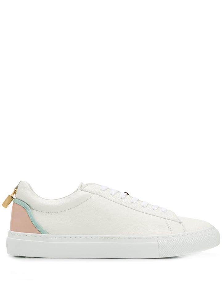 Buscemi Contrast Heel Sneakers - White