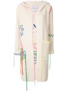 Mira Mikati Contrast-trim Cardi-coat - Nude & Neutrals