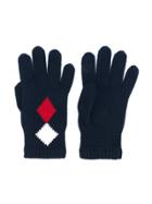Moncler Logo Patch Gloves - Blue