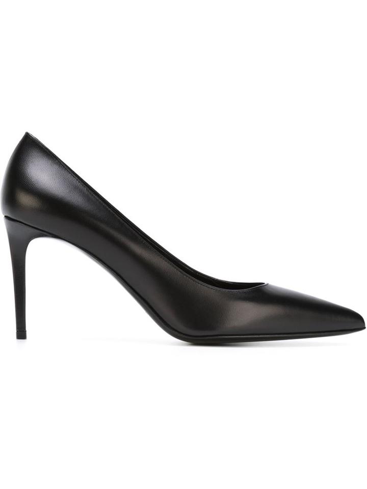 Saint Laurent Paris Pumps, Women's, Size: 39, Black, Leather