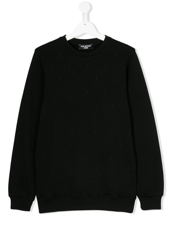 Neil Barrett Kids Classic Long-sleeve Sweatshirt - Black