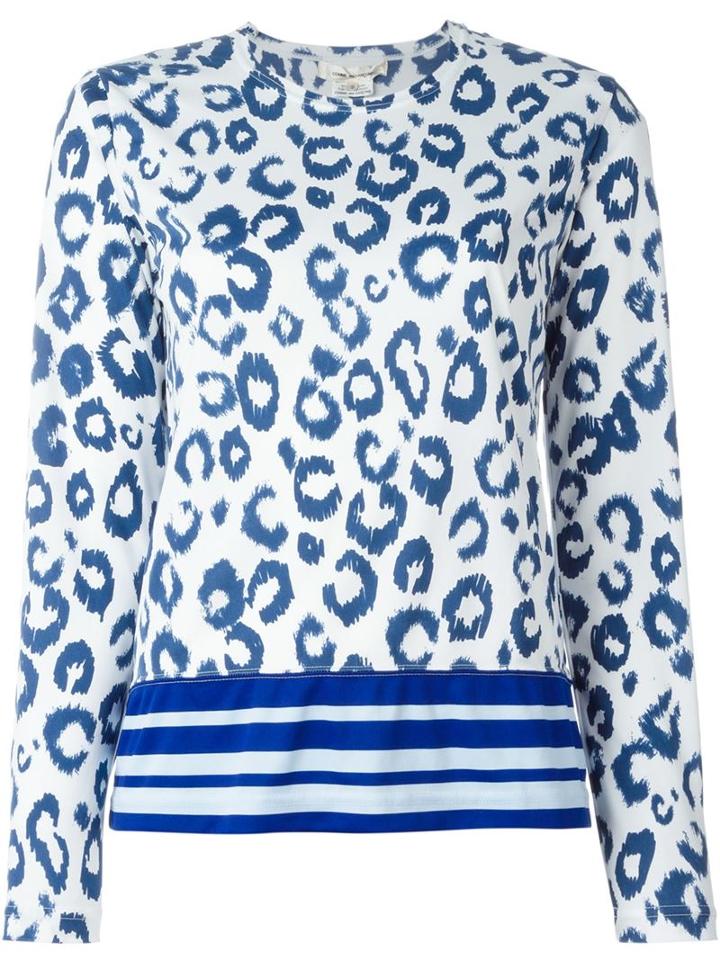 Comme Des Garçons Leopard Print Blouse