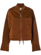 Christian Wijnants Zipped Bomber Jacket - Brown