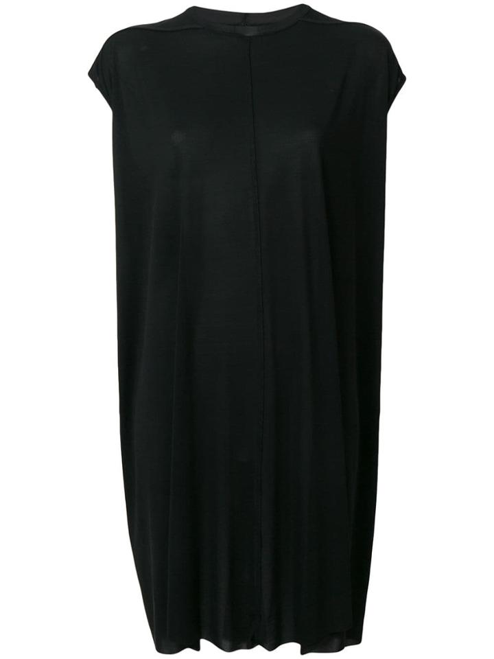Rick Owens Lilies Loose Fit T-shirt Dress - Black