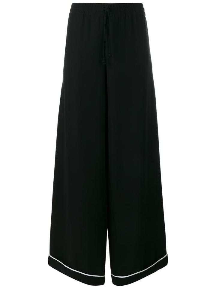 Valentino Wide-leg Silk Trousers